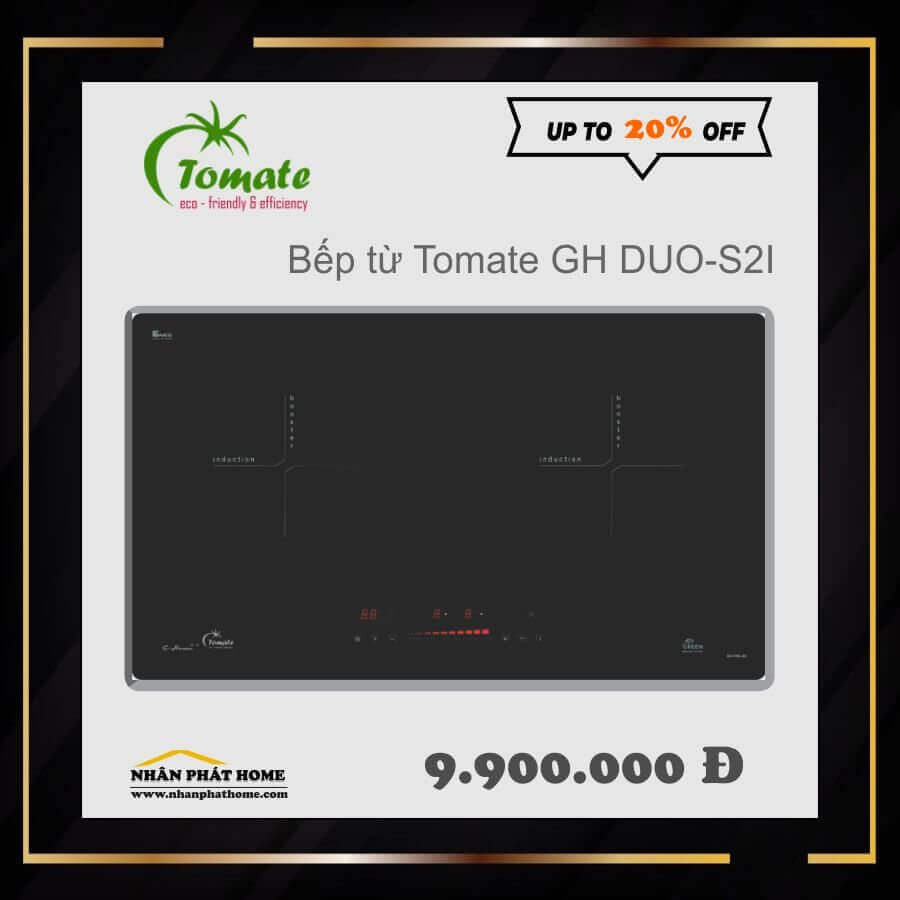 BẾP TỪ TOMATE GH DUO-S2I 2