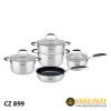Chảo inox cao cấp Canzy CZ Frypan 28 2
