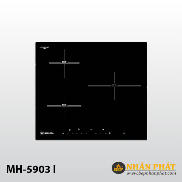 Bếp kính âm 3 từ MALLOCA MH-03I N 4