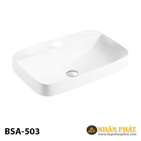 Chậu lavabo vuông đặt bàn Basics BSA-503 4