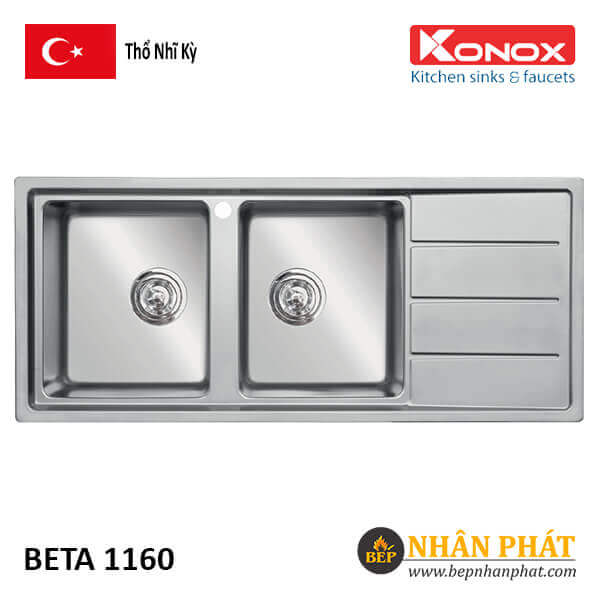 Chậu Rửa Chén Inox 304 Konox Beta 1160 4