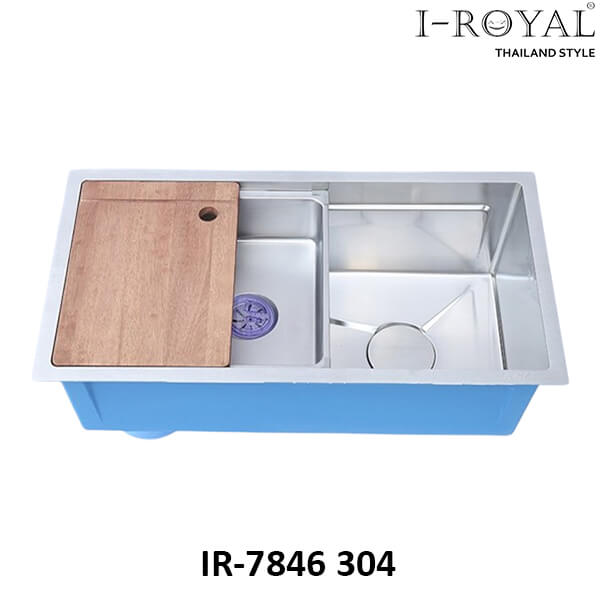 CHẬU RỬA CHÉN BÁT INOX 304 ĐÚC I-ROYAL IR-7846 304 1