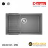 Chậu Rửa Chén Đá Granite Konox Naros 760S - Black/Grey 2