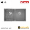 Chậu Rửa Chén Đá Granite Konox VELOCI 760D - Black/Grey 3