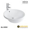 Chậu lavabo bán âm tròn Aqua Ceramic INAX AL-333V 2