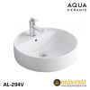 Chậu lavabo đặt bàn tròn Aqua Ceramic INAX AL-294V(EC/FC) 2