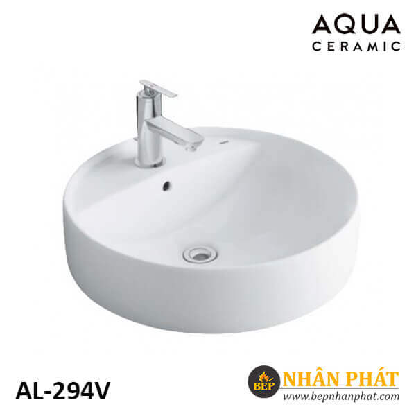 Chậu lavabo đặt bàn tròn Aqua Ceramic INAX AL-294V(EC/FC) 4