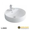 Chậu lavabo đặt bàn tròn INAX L-294V(EC/FC) 2