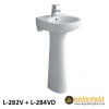 Chậu lavabo treo tường INAX L-282V(EC/FC)/L-284VD kèm chân dài 3