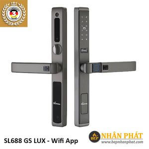 Khóa Vân Tay Cửa Nhôm Demax SL688 GS LUX App Wifi