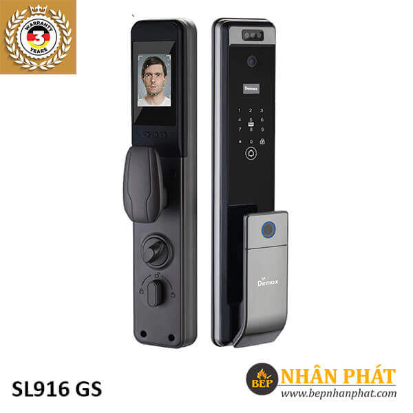 Khóa Thông Minh Nhận Diện Khuôn Mặt Face ID-3D Demax SL916 GS - Wifi App 4