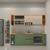 Tủ bếp Melamine + Acrylic MA02 3