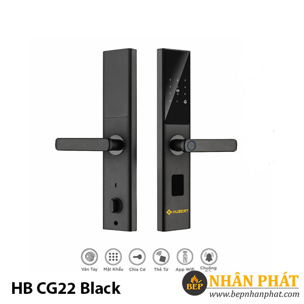 Khóa cửa điện tử Hubert HB CG22 Black