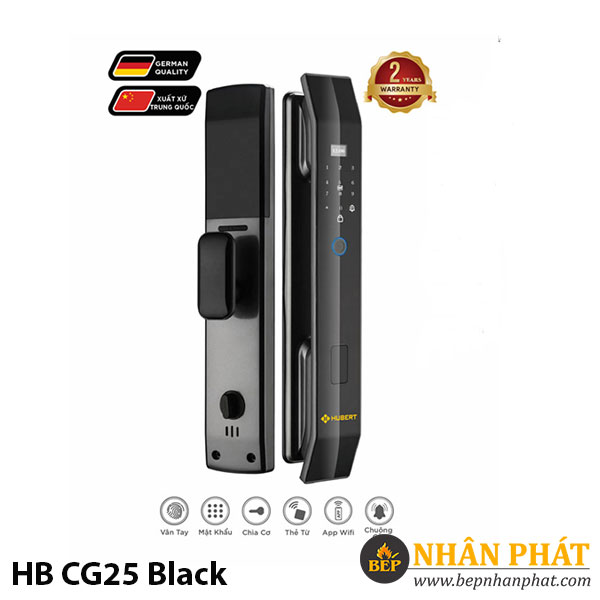 Khóa cửa điện tử Hubert HB CG25 Black