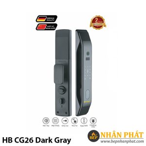 Khóa cửa điện tử Hubert HB CG26 Dark Gray