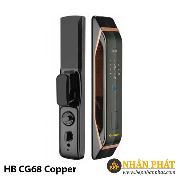 Khóa cửa điện tử Hubert HB CG68 Copper