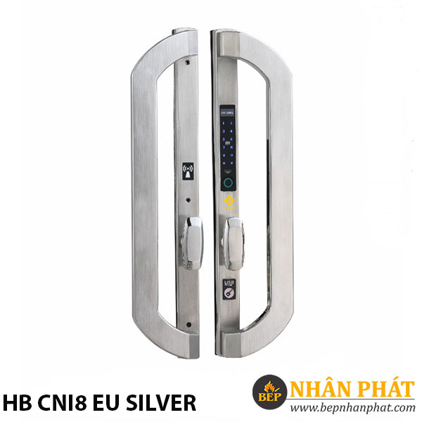 Khóa cửa điện tử cửa nhôm Hubert HB CNI8 EU SILVER