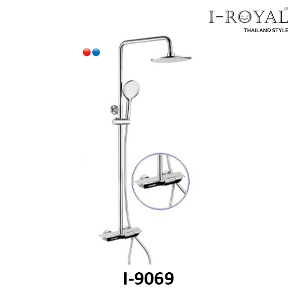 SEN TẮM ĐỨNG NL ĐỒNG THAU MẠ CROME I-ROYAL I-9069 1