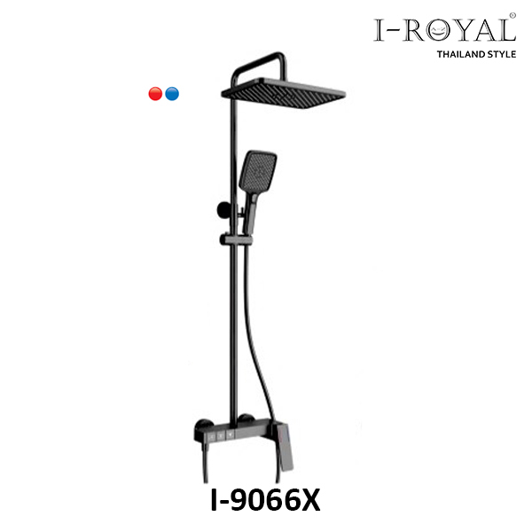 SEN TẮM ĐỨNG NL ĐỒNG SƠN TĨNH ĐIỆN XÁM I-ROYAL I-9066X 2